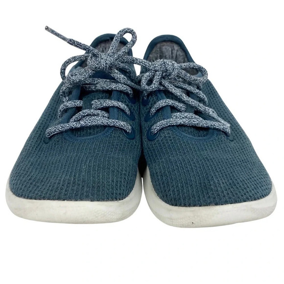 Allbirds Tree Runners Sneakers Blue White Womens 9 Shoes Lightweight Eco Mesh - Picture 6 of 14